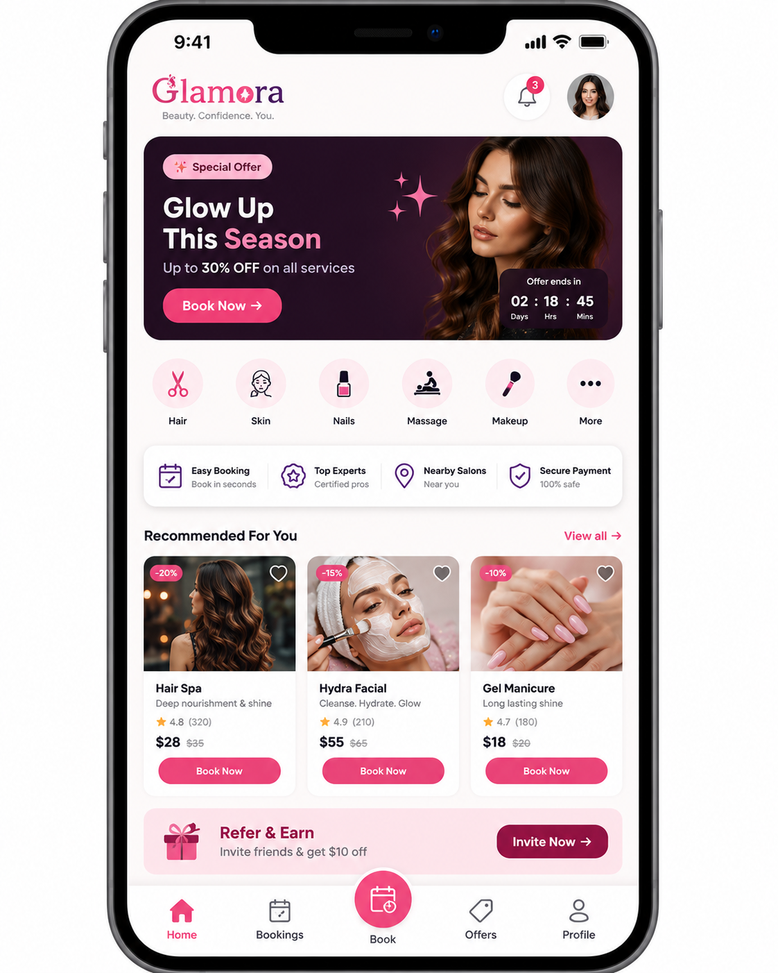 Glamora — Salon Booking